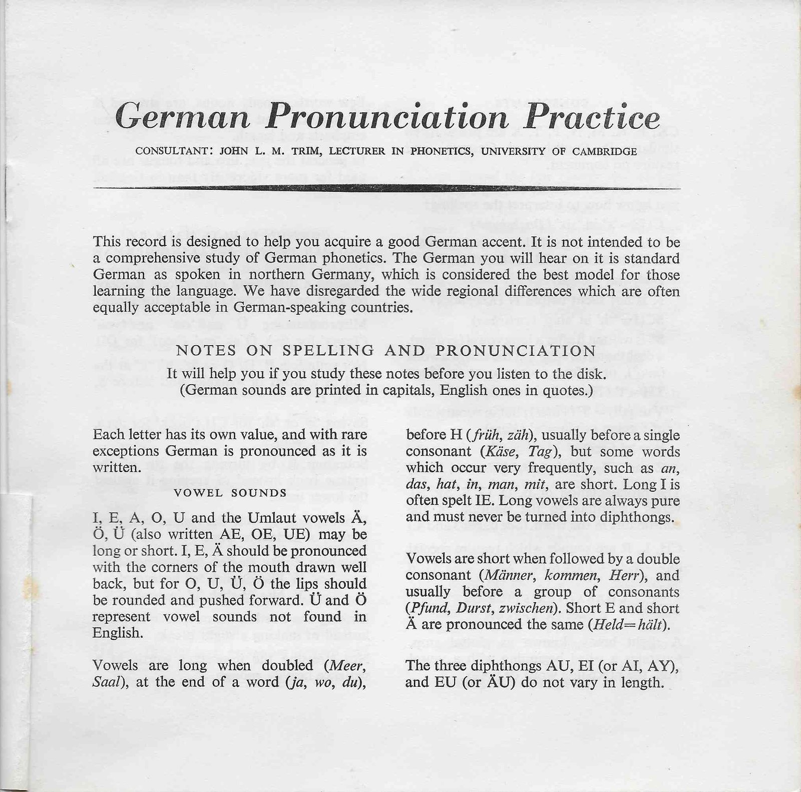 Inserts from GER-A-1